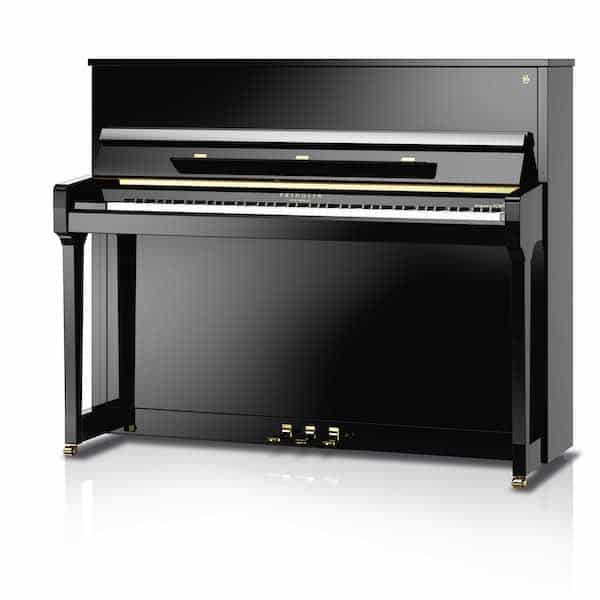 Upright gloss black Schimmel Piano