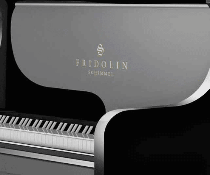 Fridolin brand on piano