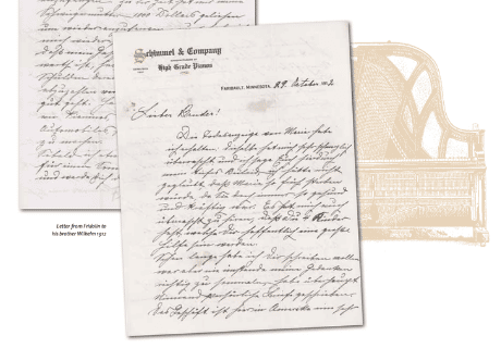 Letter from Fridolin Schimmel to his brother Wilhelm Schimmel 1912
